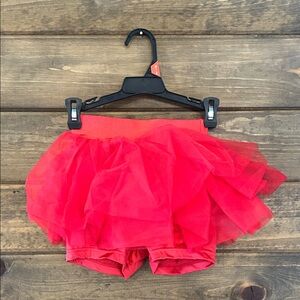 Red Tulle Kids Skirt